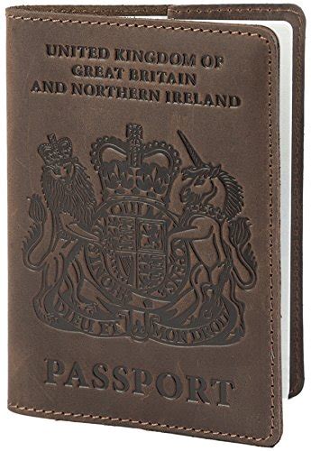 Shvigel Leather Passport Holder - for Men & Women - British Passport ...