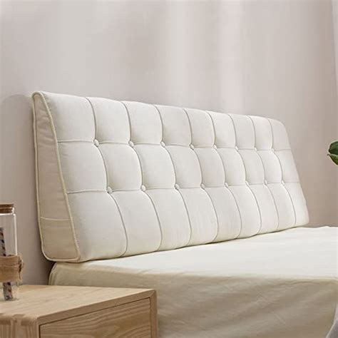 LIANGJUN Headboard Cushion Wall Pillow Linen Fabric Lumbar Pad Bed