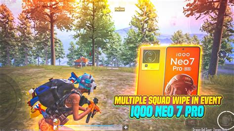 MULTIPLE SQUAD WIPE IQOO NEO 7 PRO SMOOTH EXTREME PUBG BGMI TEST