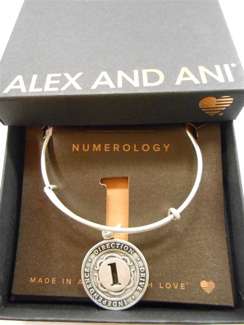 Alex And Ani Numerology Number 1 Expandable Bracelet Rafaelian Silver