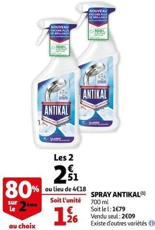 Promo Antikal Spray Chez Auchan