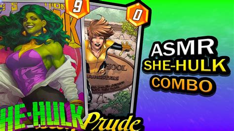 Asmr She Hulk Combo Deck Marvel Snap Gameplay Lofi Mouth Sounds