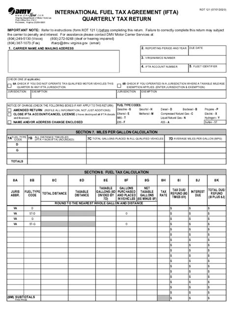 2020 Form Va Dmv Rdt 121 Fill Online Printable Fillable Blank