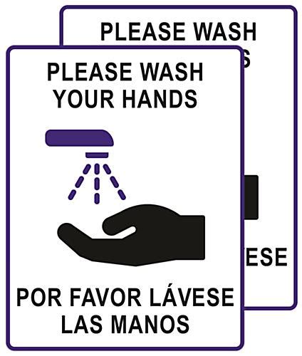 Bilingual Handwashing Posters Set Of 2 Single Sided Inserts