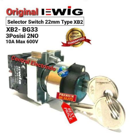 Jual Selector Switch With Key Ewig Mm Xb Bg Posisi No A V