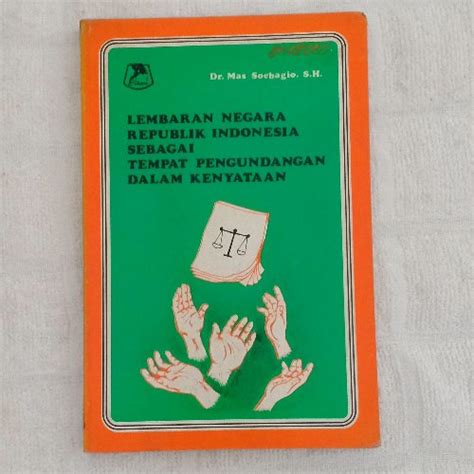 Jual Original Baru Buku Lembaran Negara Republik Indonesia Sebagai