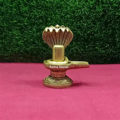 BRASS SHIV LINGA Idol Lord Shiva Lingam Statue For Home Office Temple