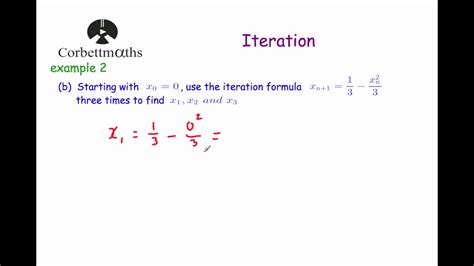 Iteration Corbettmaths Youtube