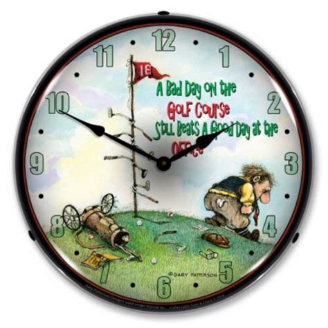 Pi Bad Day On The Golf Course Clock Made In Usa Ralphs