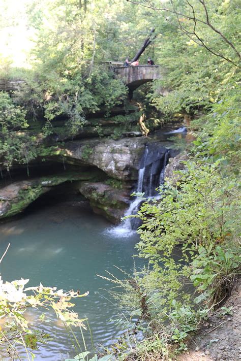 Waterfall At Old Mans Cave Photograph by Melvin Busch - Fine Art America