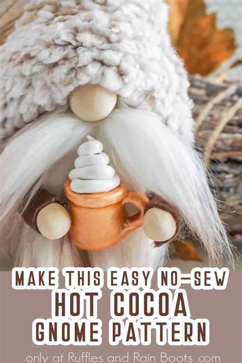 A Gnome With White Hair And Beard Wearing A Knitted Hat That Says Make