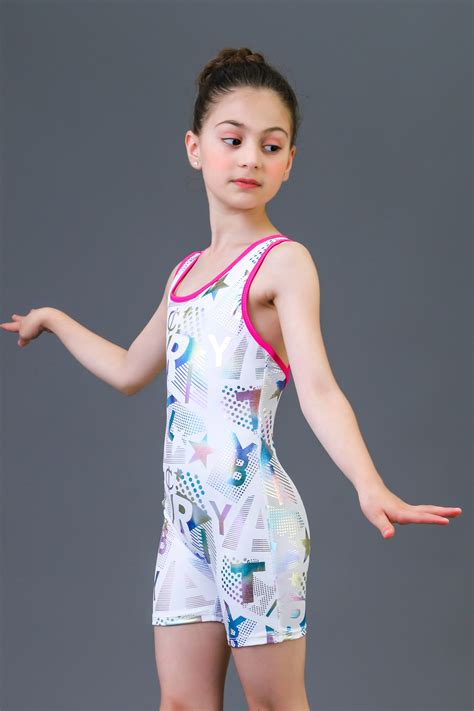 5 12 Years Cute Girls Breathable Leotards Gymnastics Diamond Splice