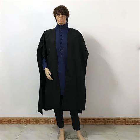 Deathly Hallows Professor Severus Snape Cosplay Costume Halloween