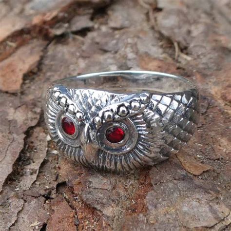 Eulen Ring Silber Schmuck Fantasie