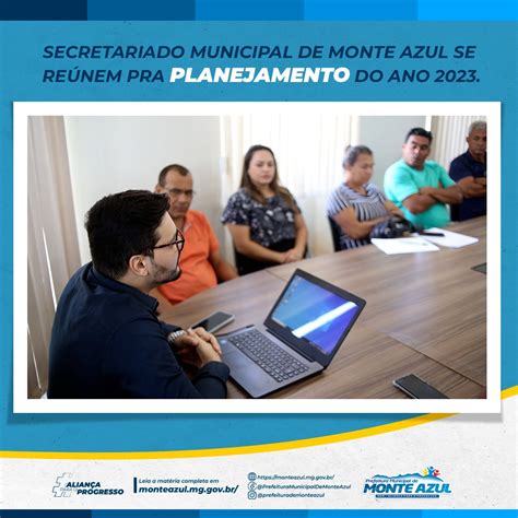 SECRETARIADO MUNICIPAL DE MONTE AZUL SE REÚNEM PRA PLANEJAMENTO DO ANO