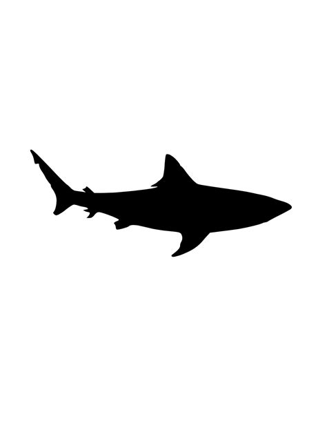 Shark Style 2 Stencil Made From 4 Ply Mat Board-choose a Size-from 5x7 ...