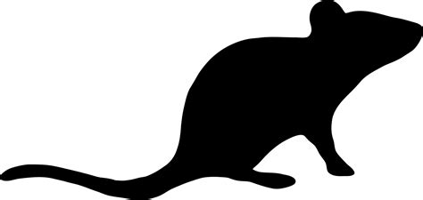 Mouse silhouette illustration. 17433059 Vector Art at Vecteezy