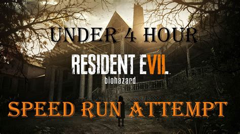 Resident Evil Biohazard Speed Run Under Hours Success Youtube