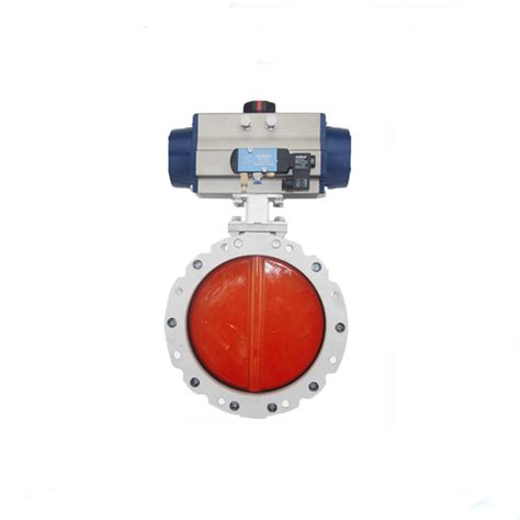 Dn100 Powder Butterfly Valve With Pneumatic Actuator Buy Dn100 Powder Butterfly Valve