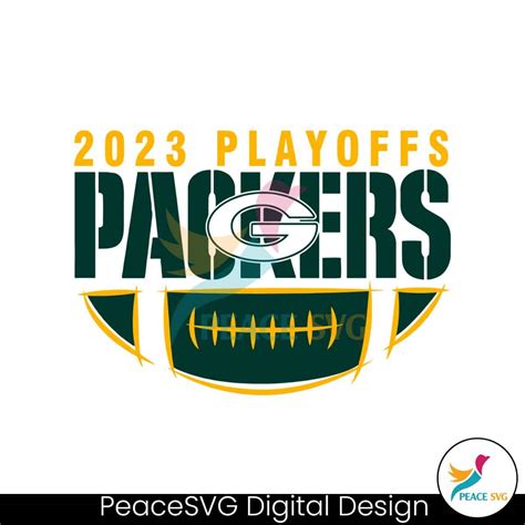 2023 Playoffs Green Bay Packers Football SVG Digital Download » PeaceSVG