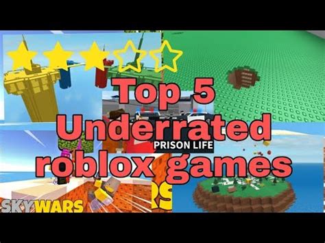 Top Underrated Roblox Games Youtube