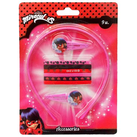 Miraculous Ladybug Hair Accessories Set 8435333882313 Character Brands