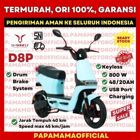 Jual Sepeda Listrik Uwinfly D8p 800w Penerus Df8 D8s Dragonfly Series