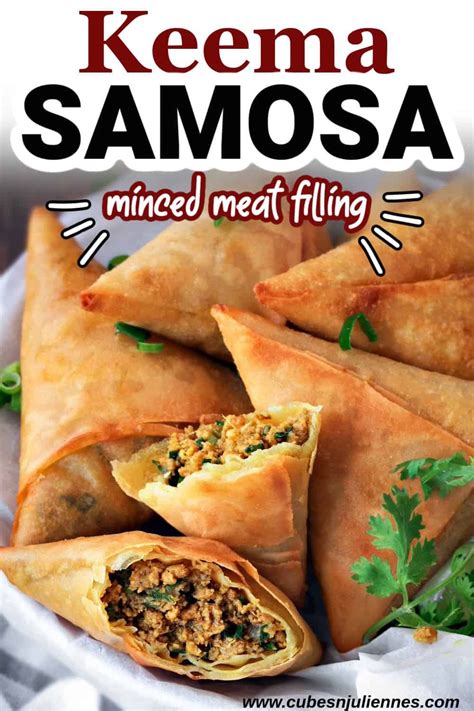 Best Keema Samosa Recipe Patti Samosa Cubes N Juliennes Recipe