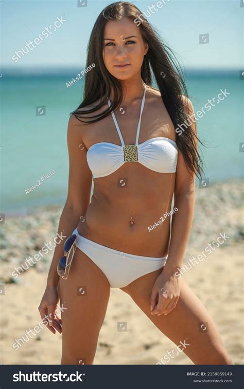 Beautiful Woman Sexy Bikini On Beach Stock Photo 2159859149 Shutterstock