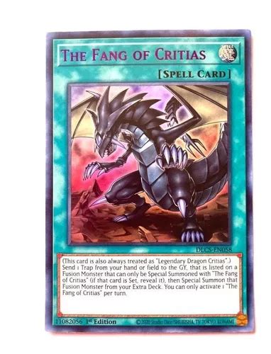 The Fang Of Critias Ultra Rare Dlcs En058 Yu Gi Oh Mercadolibre