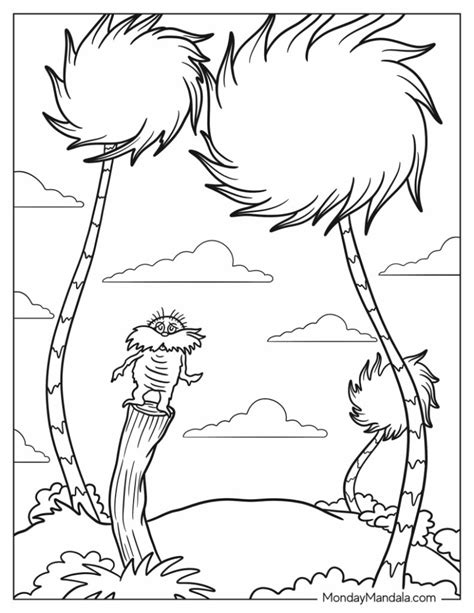 Dr Seuss Lorax Coloring Page