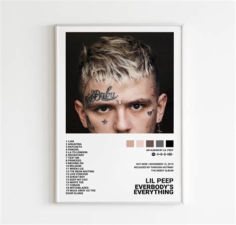 Lil Peep Poster Everybody S Everything Album Cover Poster Designed