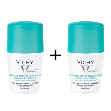 Pachet Deodorant Roll On Antiperspirant Vichy Cu Parfum Impotriva