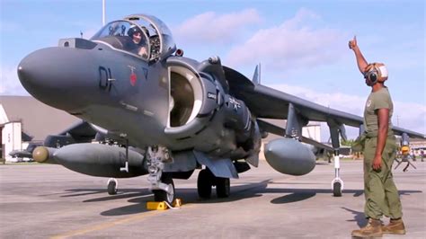 Us Marines Av 8b Harrier Jets Pre Launch Youtube