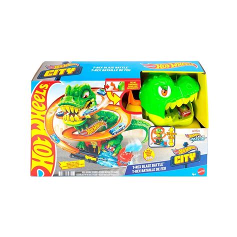 Pista Hot Wheels City Nemesis Dino T Rex Mattel JBM73 Shopee Brasil