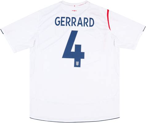 2005 07 England Home Shirt Gerrard 4 New W Defects XXL