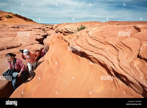 Lower Antelope Canyon Entrance Page Arizona Usa Stock Photo