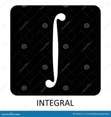 Integral Symbol. Cartoon Vector | CartoonDealer.com #184509041