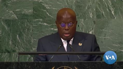 Ghanaian President Nana Akufo Addo Addresses 77th Unga Youtube