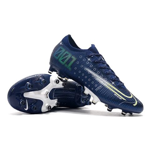 Nike Mercurial Vapor 13 Elite Ag Pro Cleats Blue Void Volt White