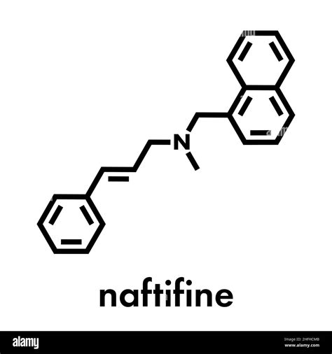 Naftifine Antifungal Drug Molecule Skeletal Formula Stock Vector Image And Art Alamy