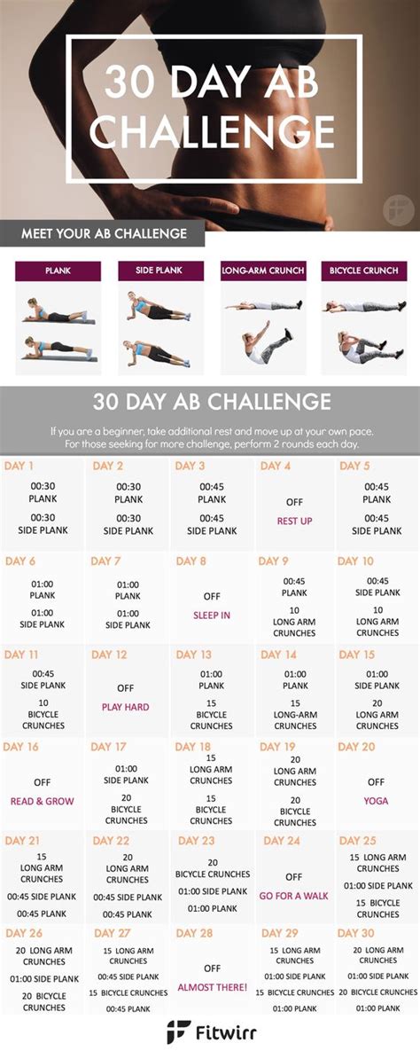 18 30 Day Ab Challenges That Will Help Build Your Six Pack Like Crazy