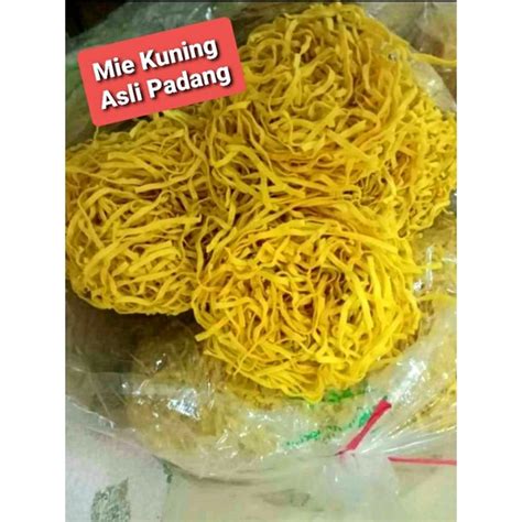 Jual Mie Kuning Padang 500 G 1 Kg Mie Kuning Kering Khas Padang