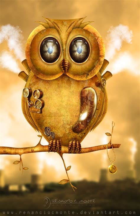 Owl Steampunk By Renanciocmonte On Deviantart