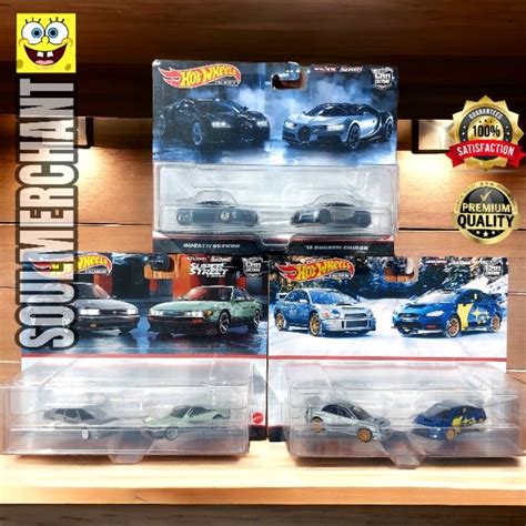 Hotwheels Premium Pack Twin Pack Bugatti Veyron Bugatti Chiron