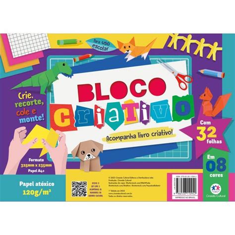 Bloco Para Educacao Artistica Criativo X Mm G Cores Auge App