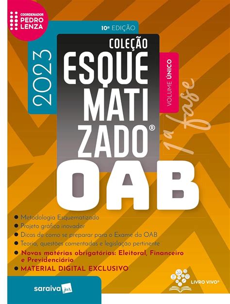 Amazon Br Ebooks Kindle Oab Esquematizado Fase Volume Nico