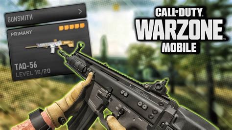 WARZONE MOBILE BEST GUNSMITH TAQ 56 FULL GAMEPLAY COD WARZONE MOBILE