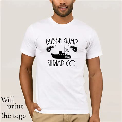 Camiseta para hombre de BUBBA GUMP divertida película RETRO de FORREST