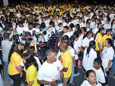 She Safe Night Walk At Gachibowli Stadium In Hyderabad Photo Gallery